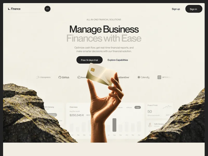 Finance, with ease design preview